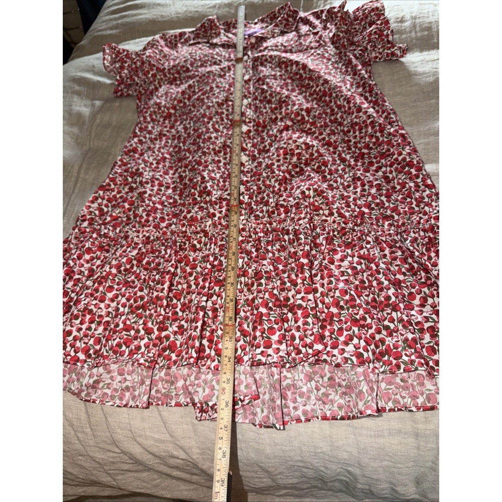 J. Crew Amelia Cotton Dress in Liberty Eliza's Red Floral Womens Medium - Picture 13 of 16